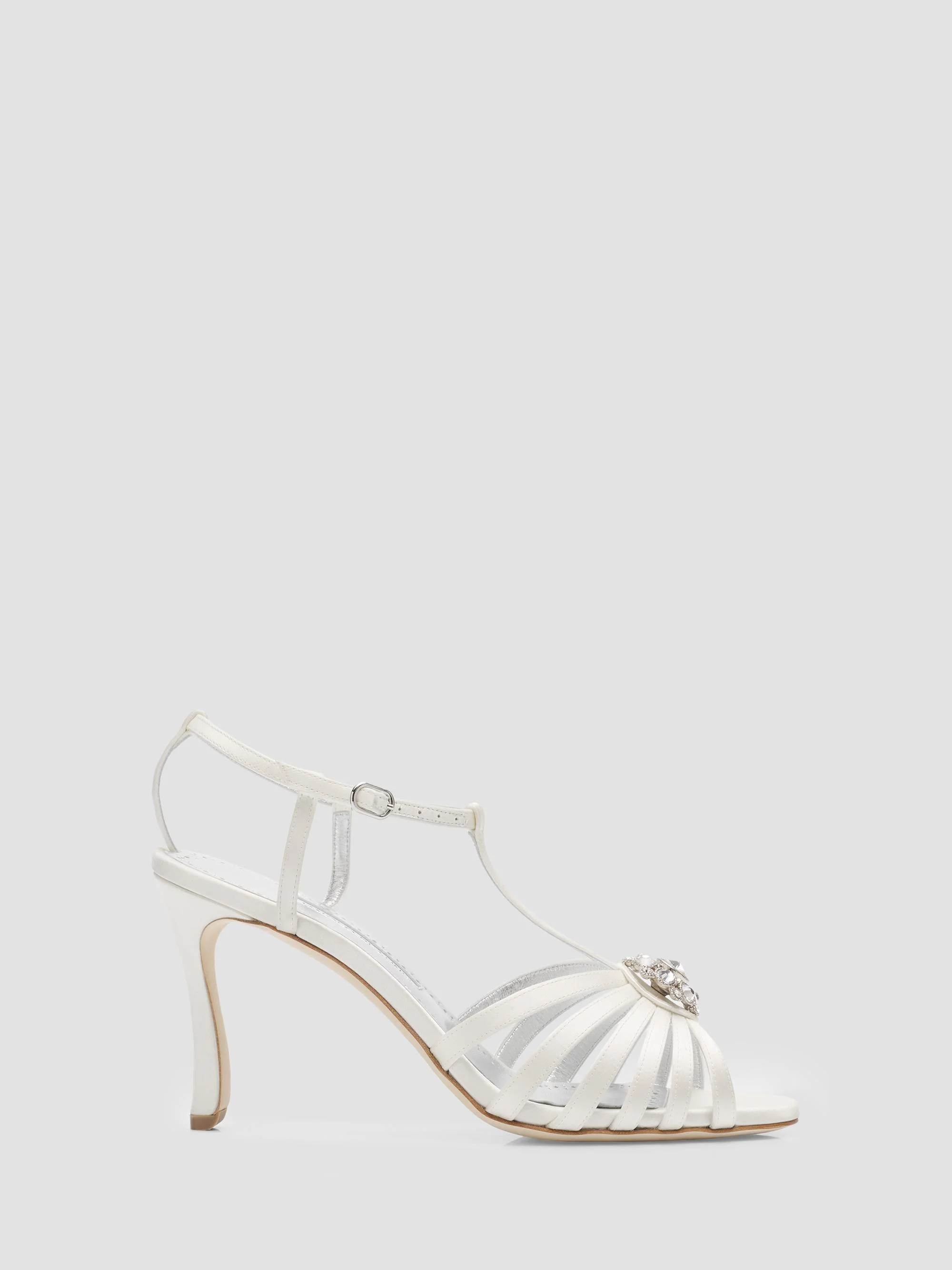 Women's Fulcon Embellished Strappy Sandals - White - 1