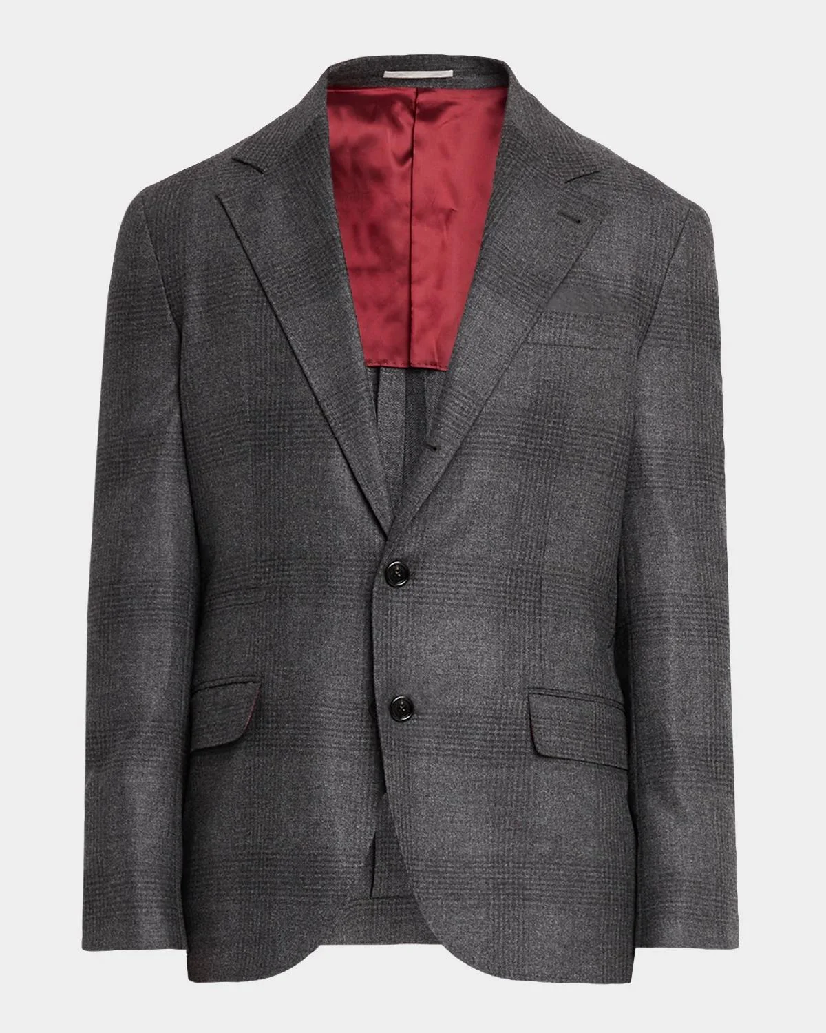Men's Wool Plaid Two-Piece Suit - 1