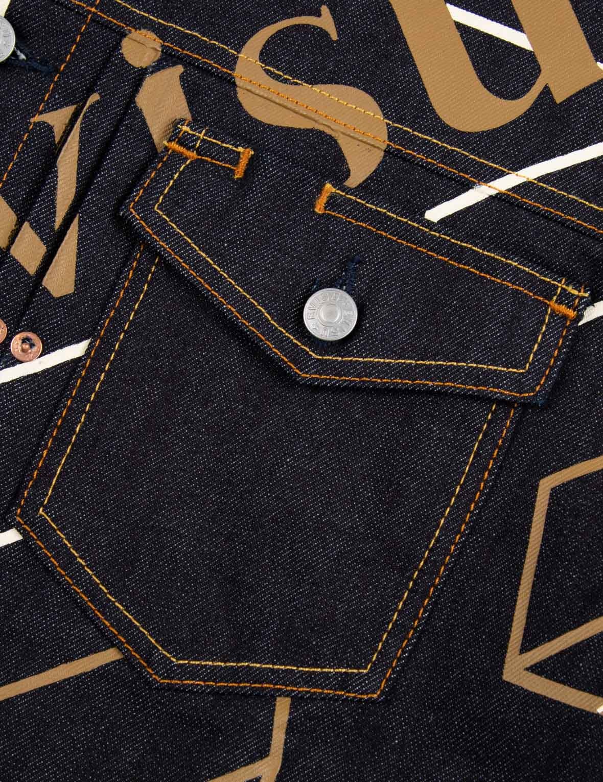 LOGO MONOGRAM DENIM JACKET - 8