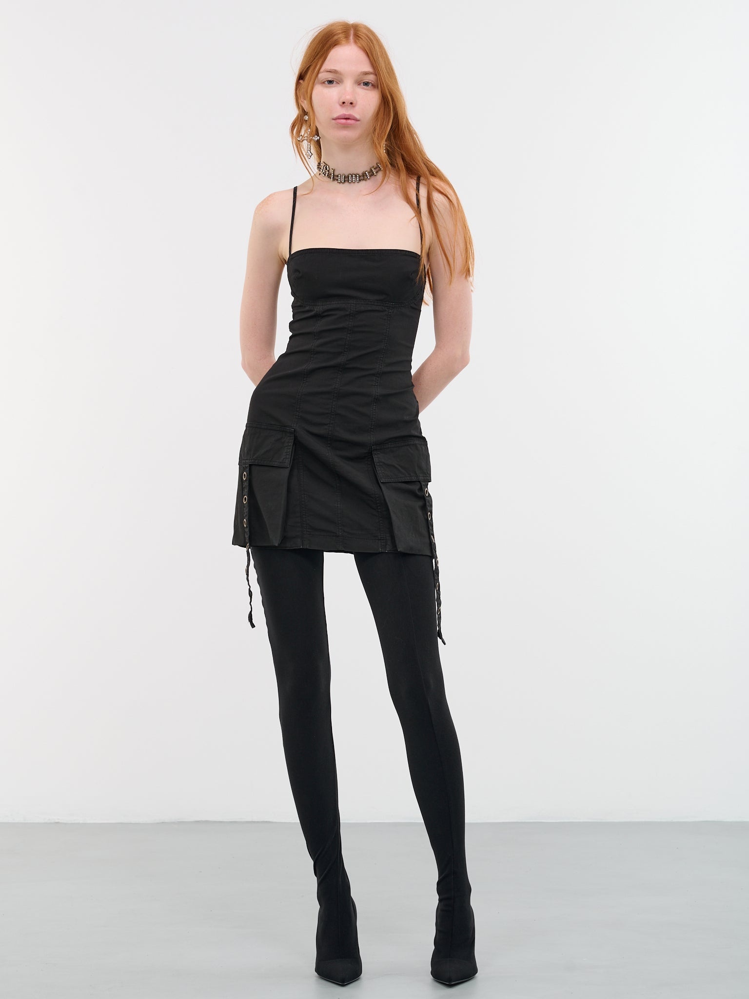 Over-Dyed Cargo Dress - 6