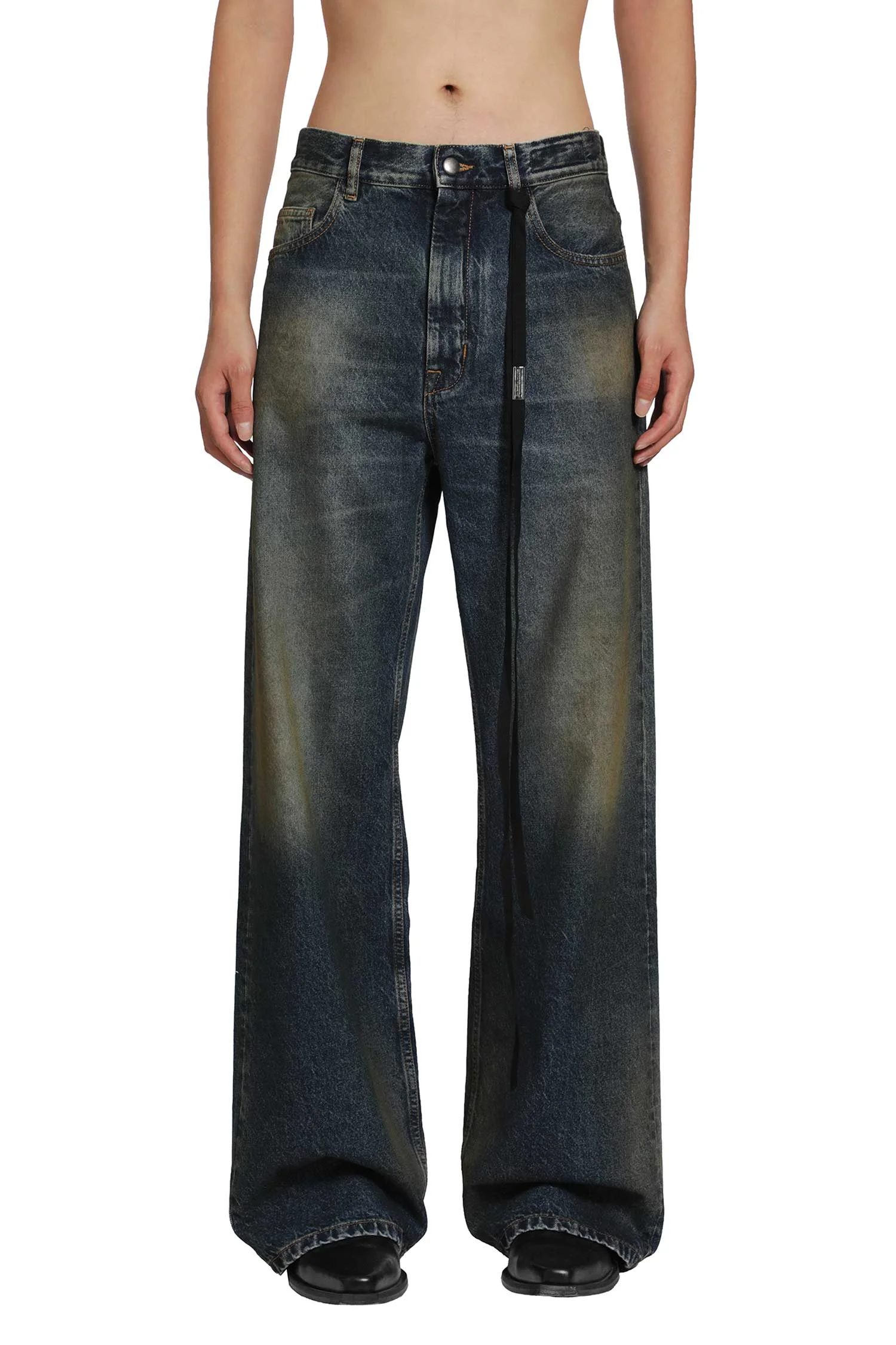 Modest Relaxed Flared Jeans - 1