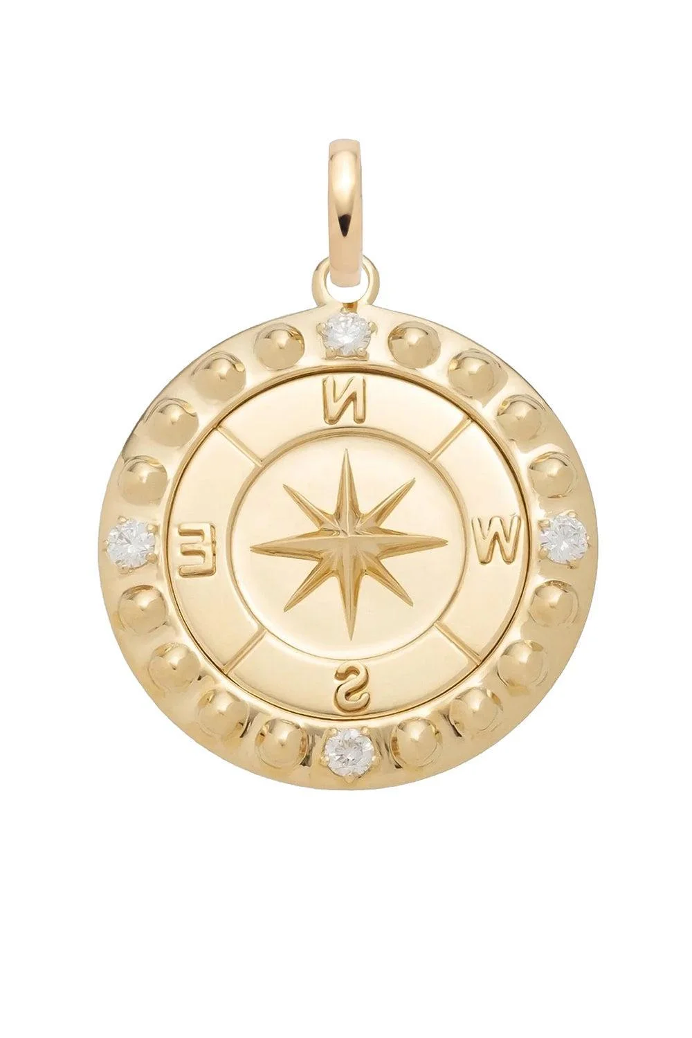 Diamond Internal Compass Large Medallion - 1