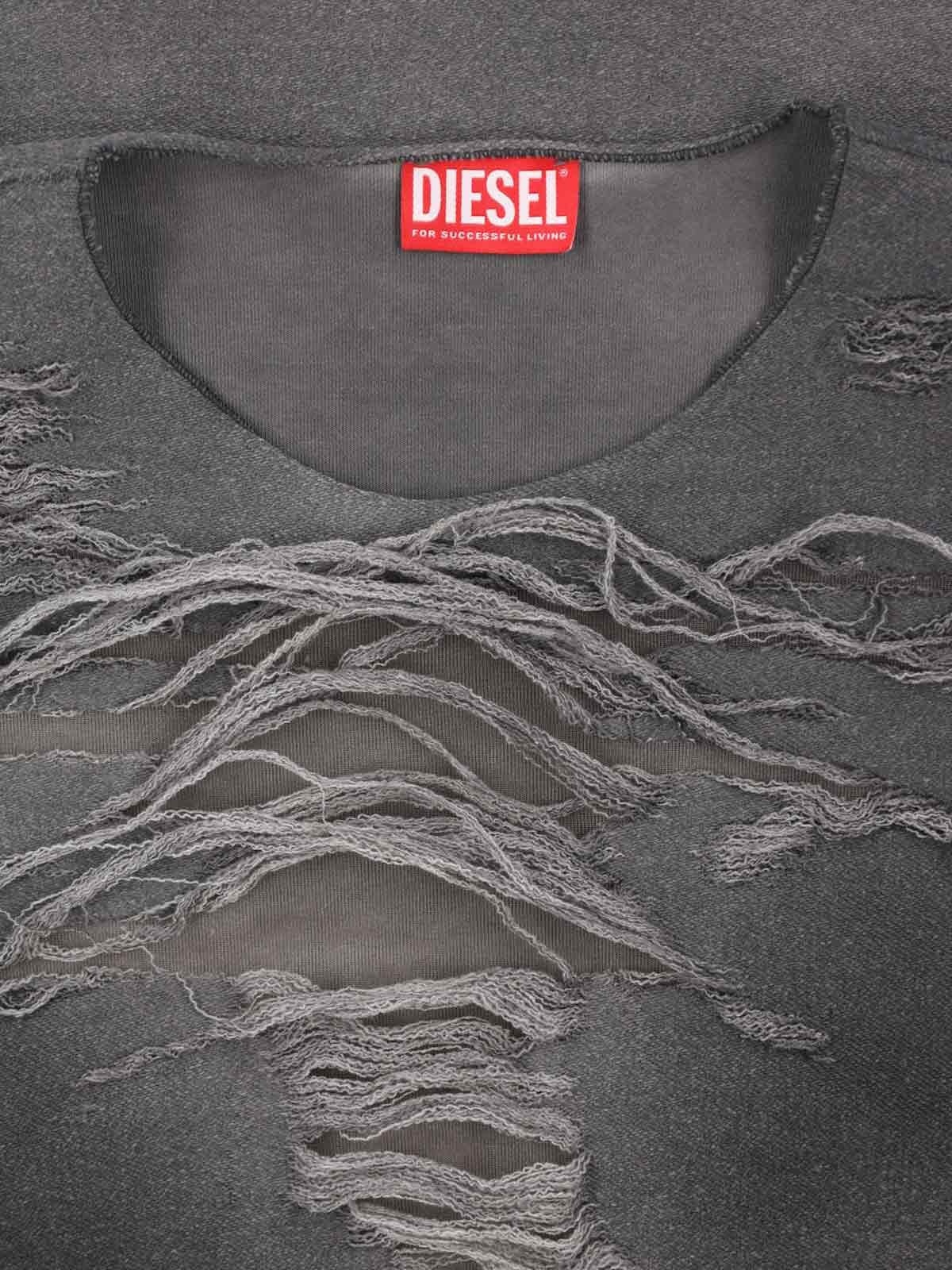 Diesel 'S-RUBEN' CREW NECK SWEATSHIRT | sugar | REVERSIBLE
