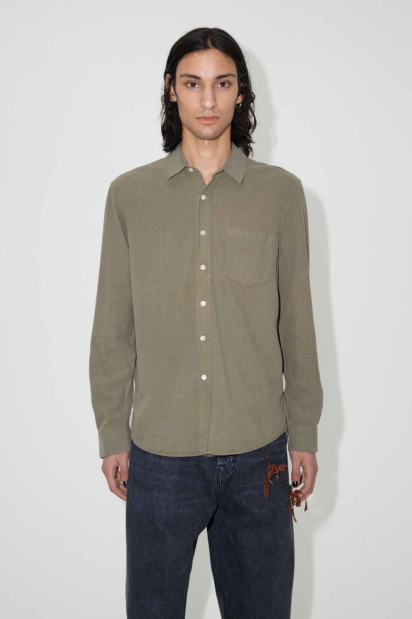 Classic Shirt Peafowl Silk Noil - 3