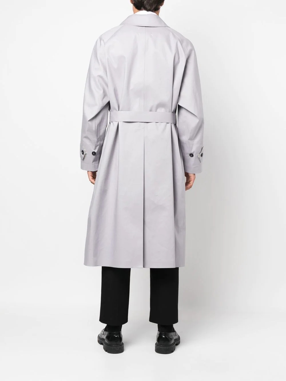 oversize belted trench coat - 5