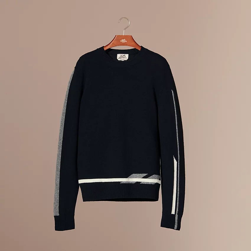 "Lignes graphiques" crewneck sweater - 1