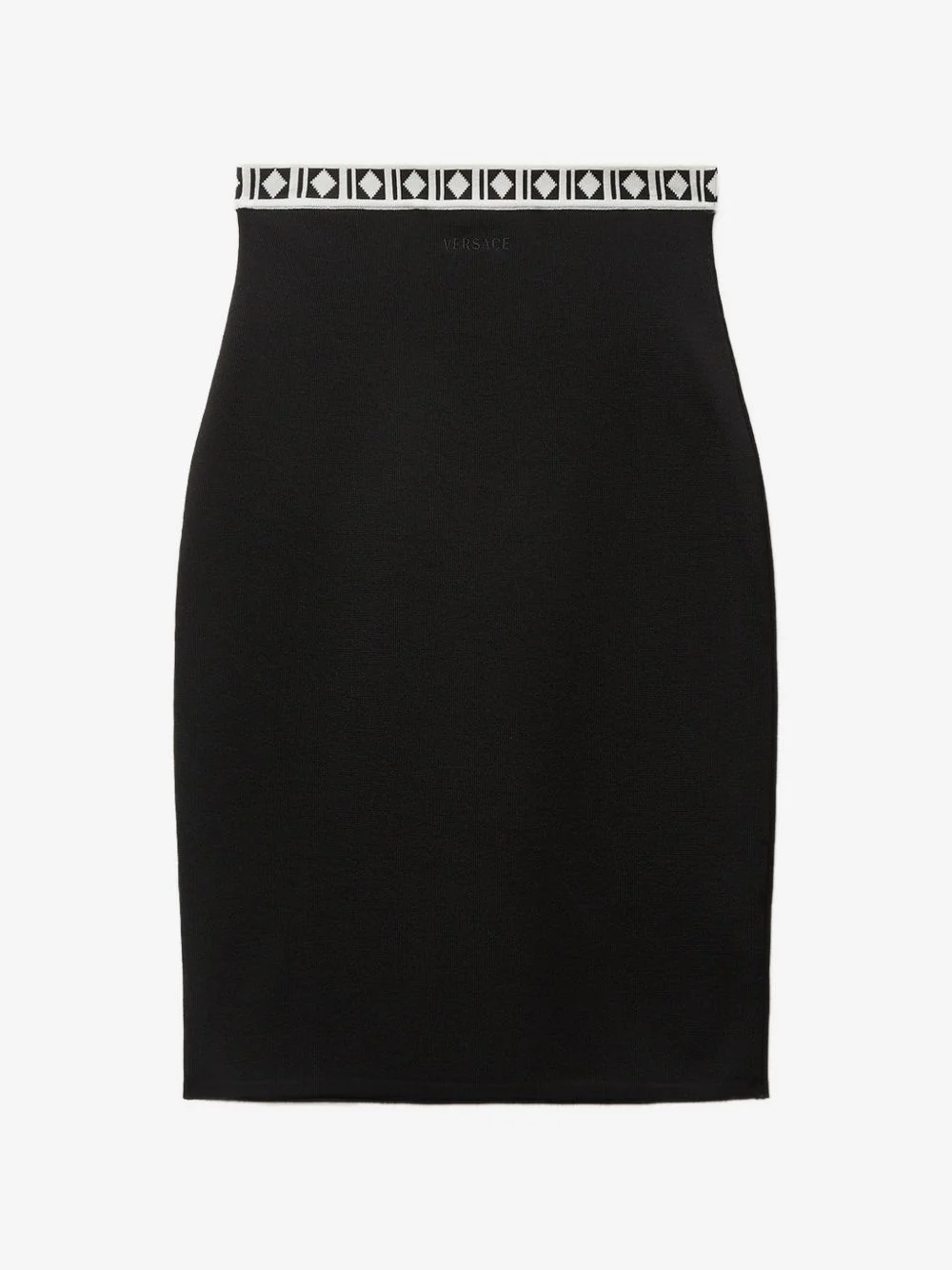 viscose-blend jacquard midi skirt - 1