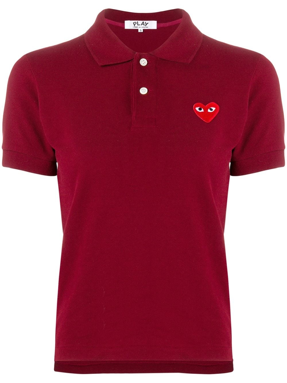 logo patch polo shirt - 1