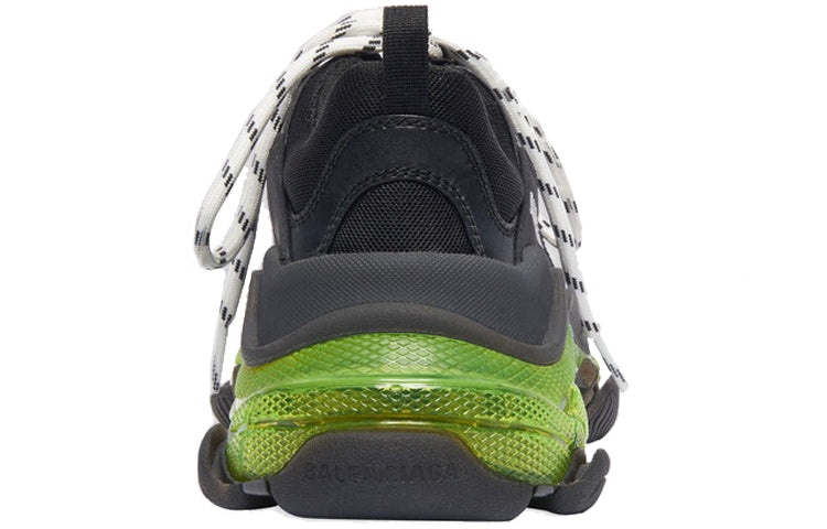 (WMNS) Balenciaga Triple S 'Black Yellow Fluo' 544351W09ON1047 - 4