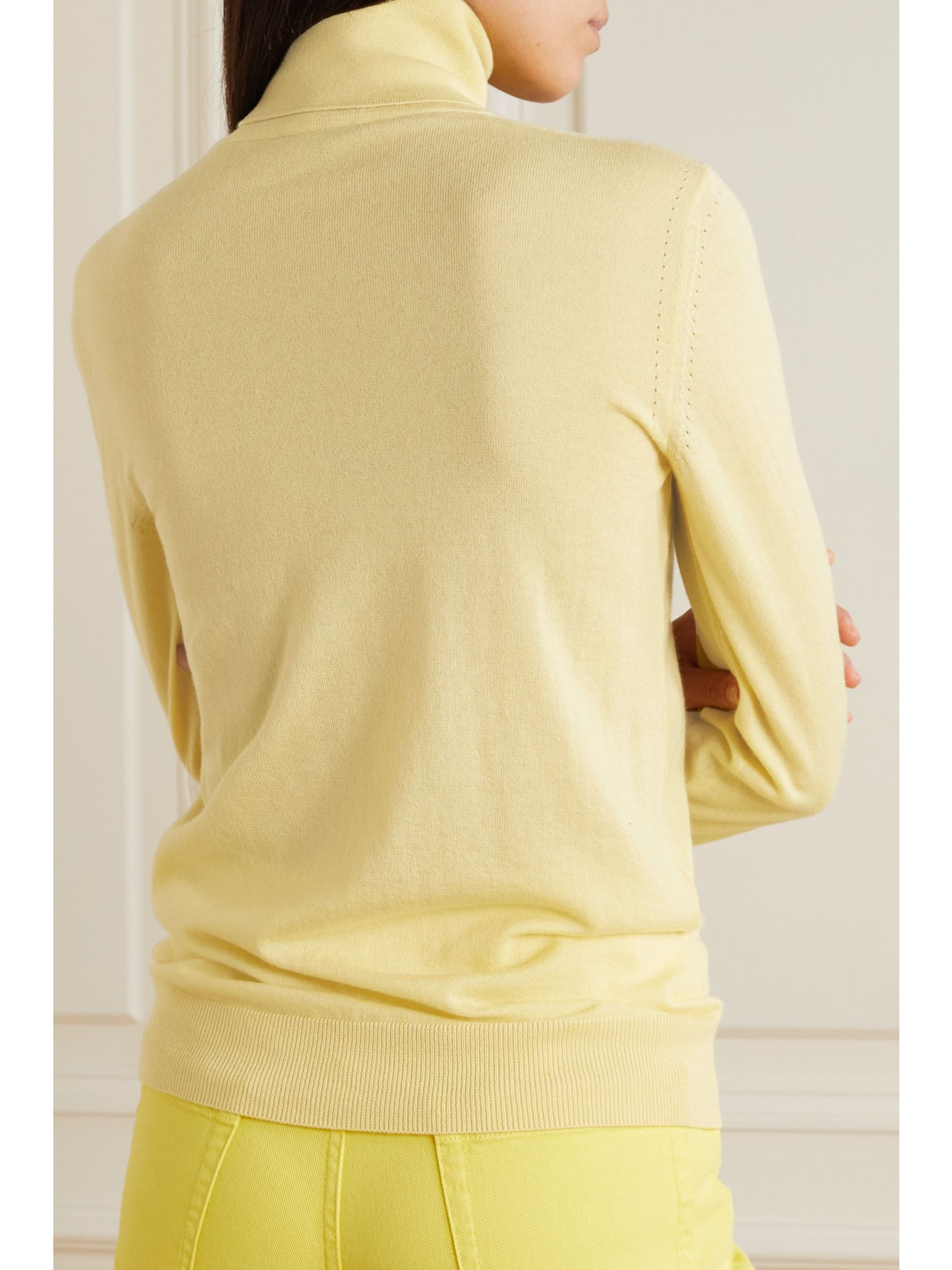 Cashmere turtleneck sweater Yellow - 4