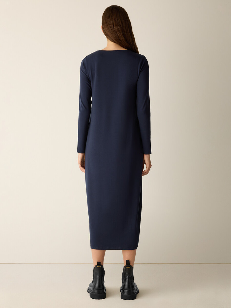 Stretch Jersey Knit Oval Dress 4