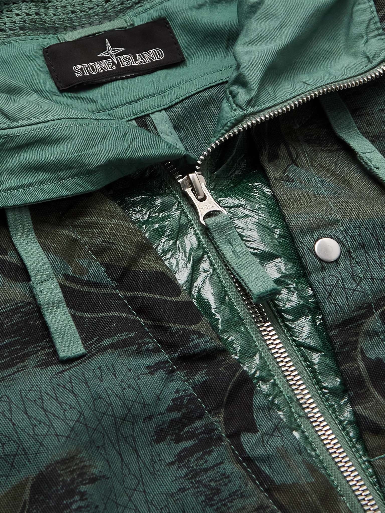 Logo-Appliquéd Printed Linen and CORDURA-Blend Hooded Parka - 5