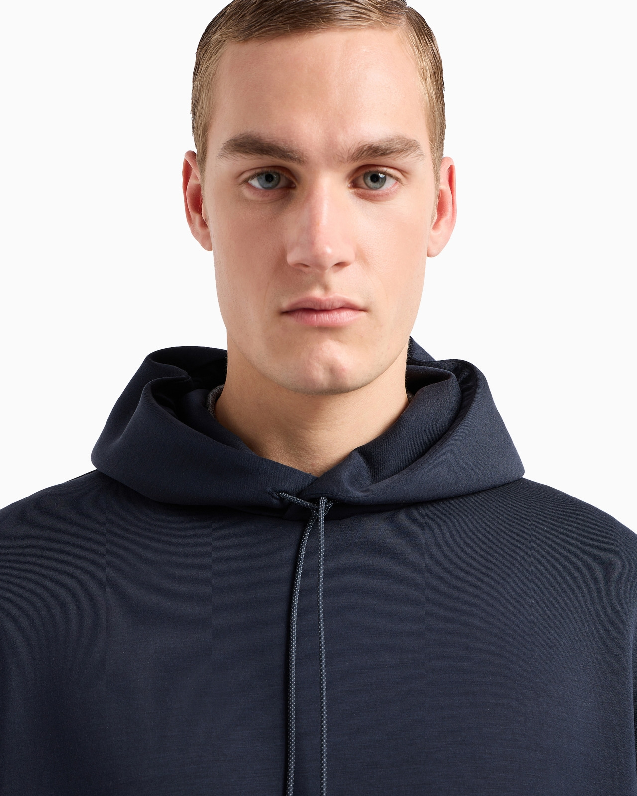 Travel Essentials modal-blend double jersey hooded sweatshirt - 5