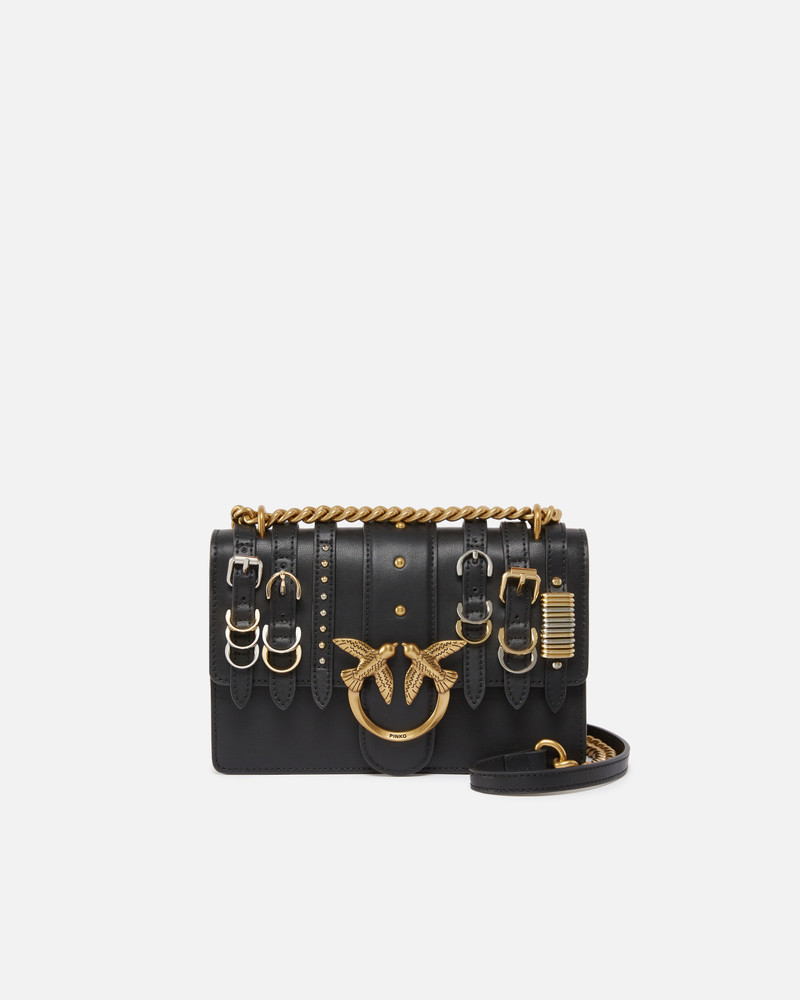 SMALL LEATHER LOVE BAG SHOULDER BAG WITH STRAPS 1