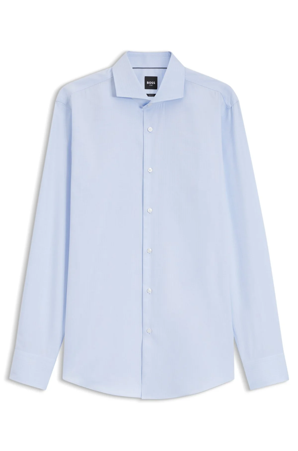 SLIM-FIT SHIRT CRAFTED FROM A WRINKLE-RESISTANT COTTON BLEND - 1