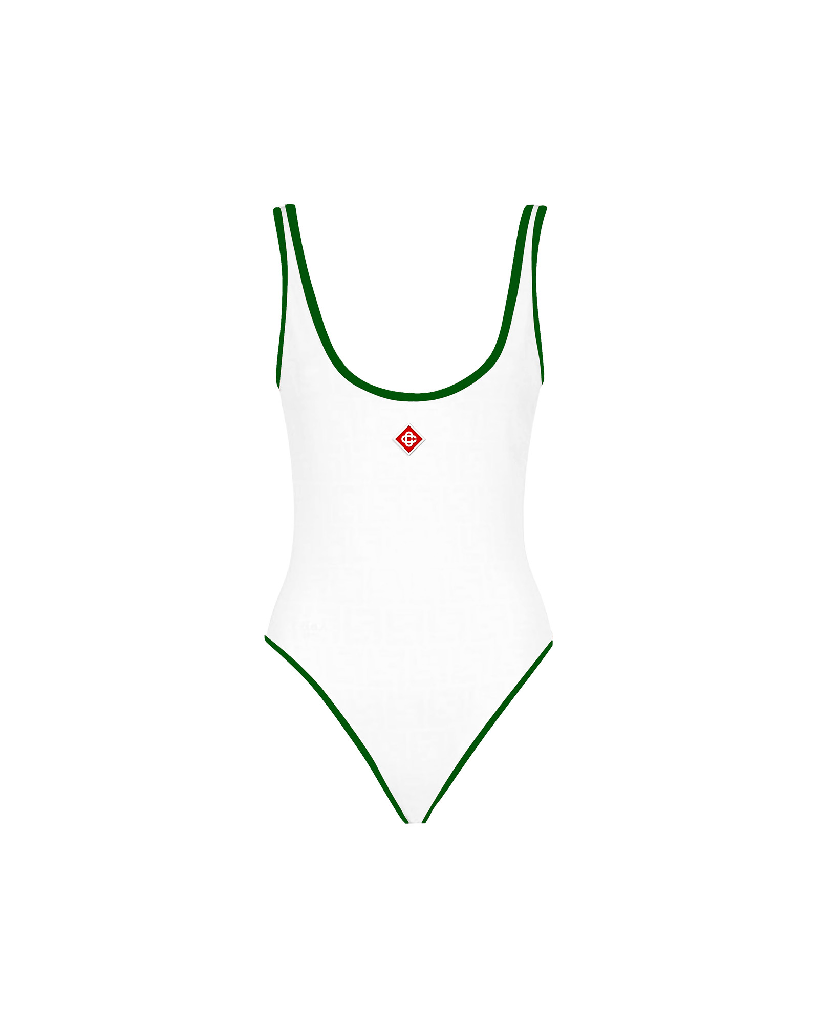 Green Trim Swimsuit - 1
