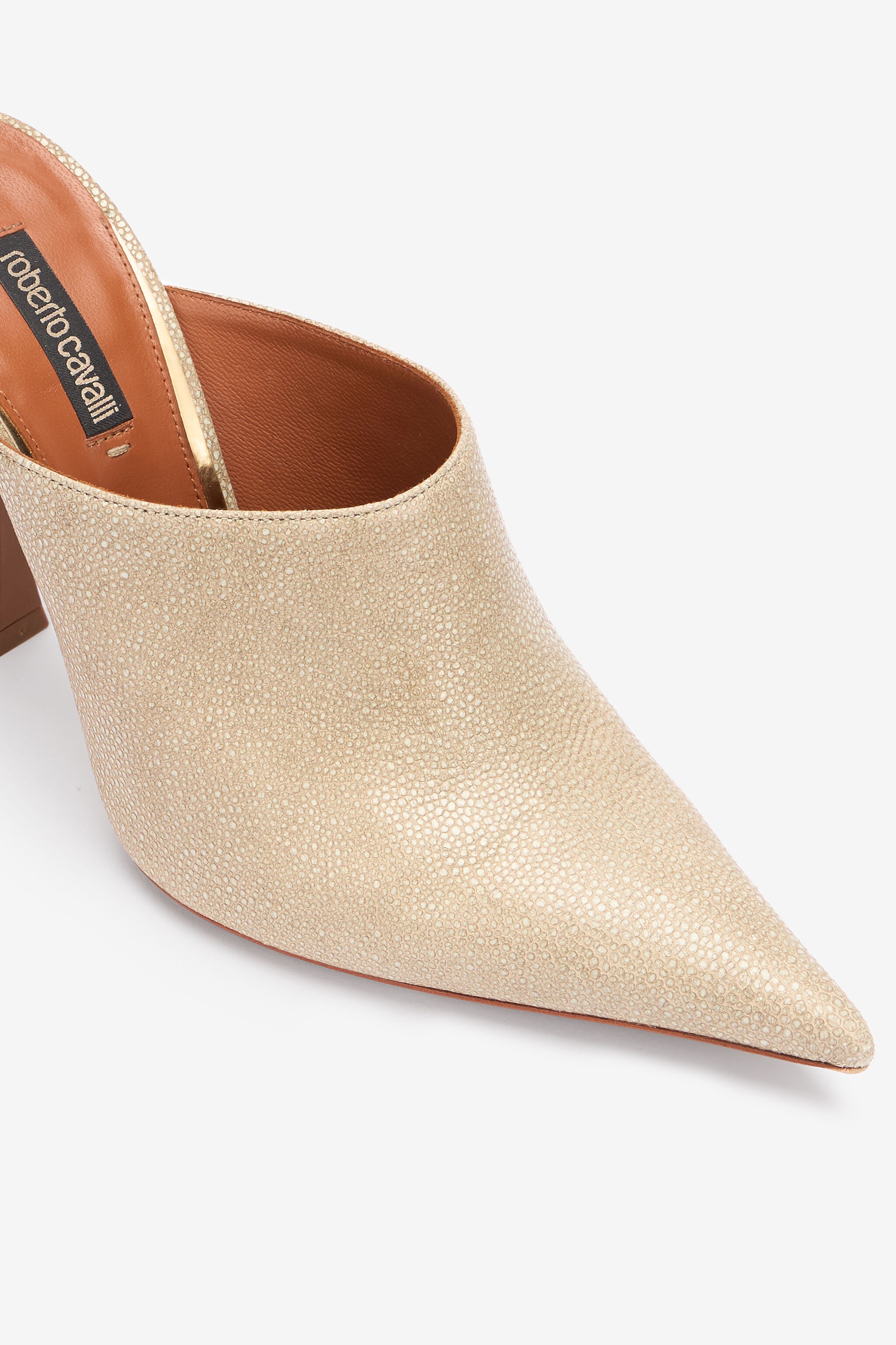 Leather Pointed-Toe Mules - 5