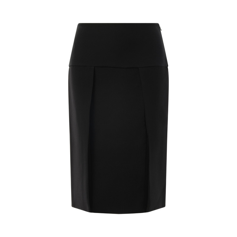 KHAITE Kidd Skirt in Black outlook