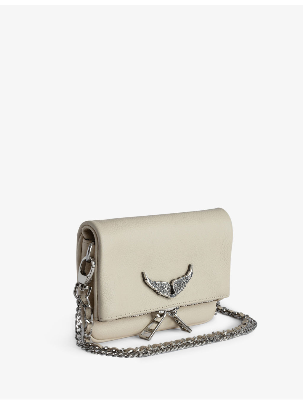 Rock nano wing-embellished leather shoulder bag - 5