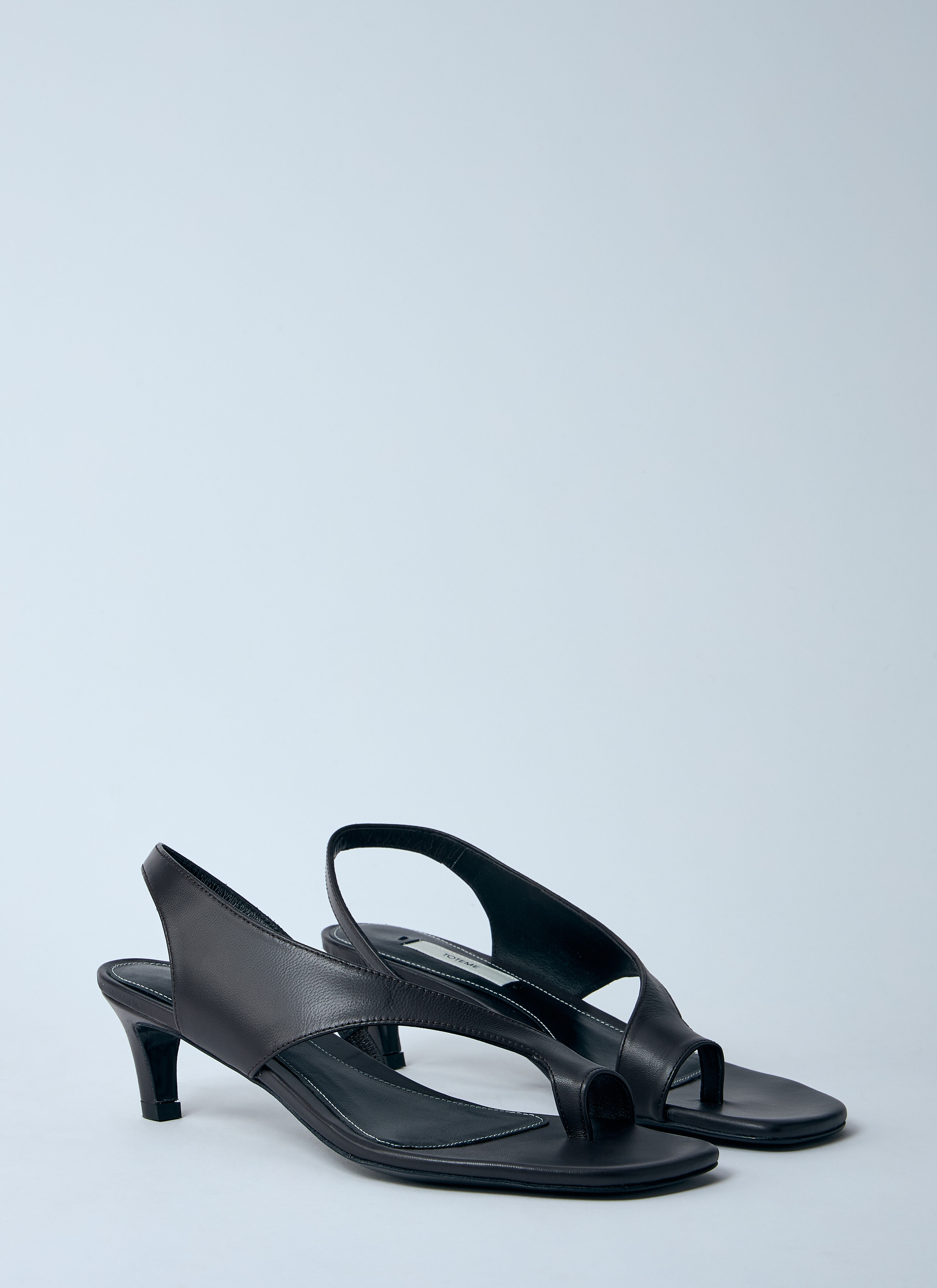 Leather Heeled Sandals - 2
