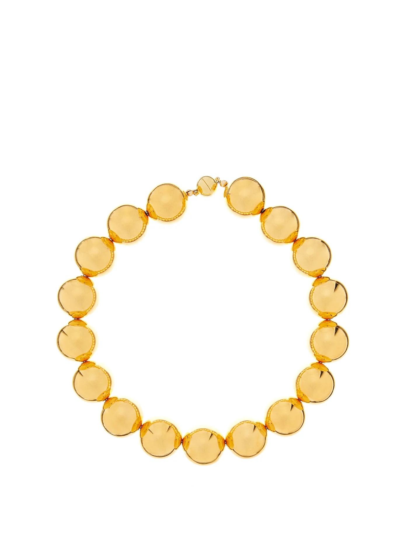 Perriand beaded 18kt gold-vermeil choker - 1