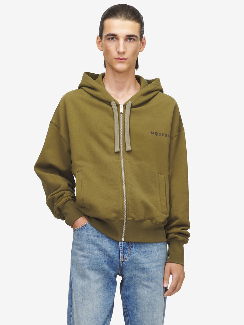 Alexander McQueen Hooded Zip Through Sweatshirt outlook