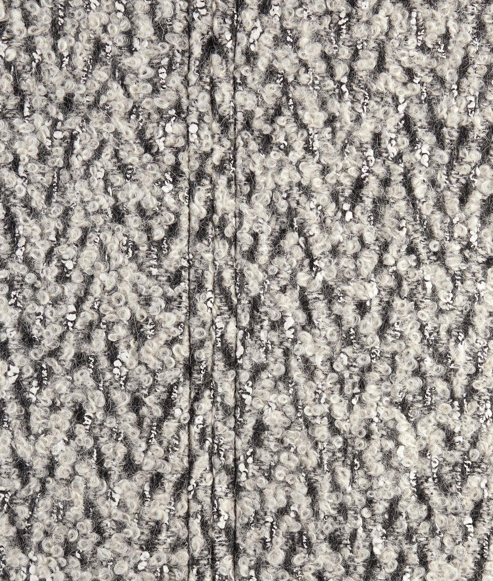 Wool Boucle Chevron Coat - 6