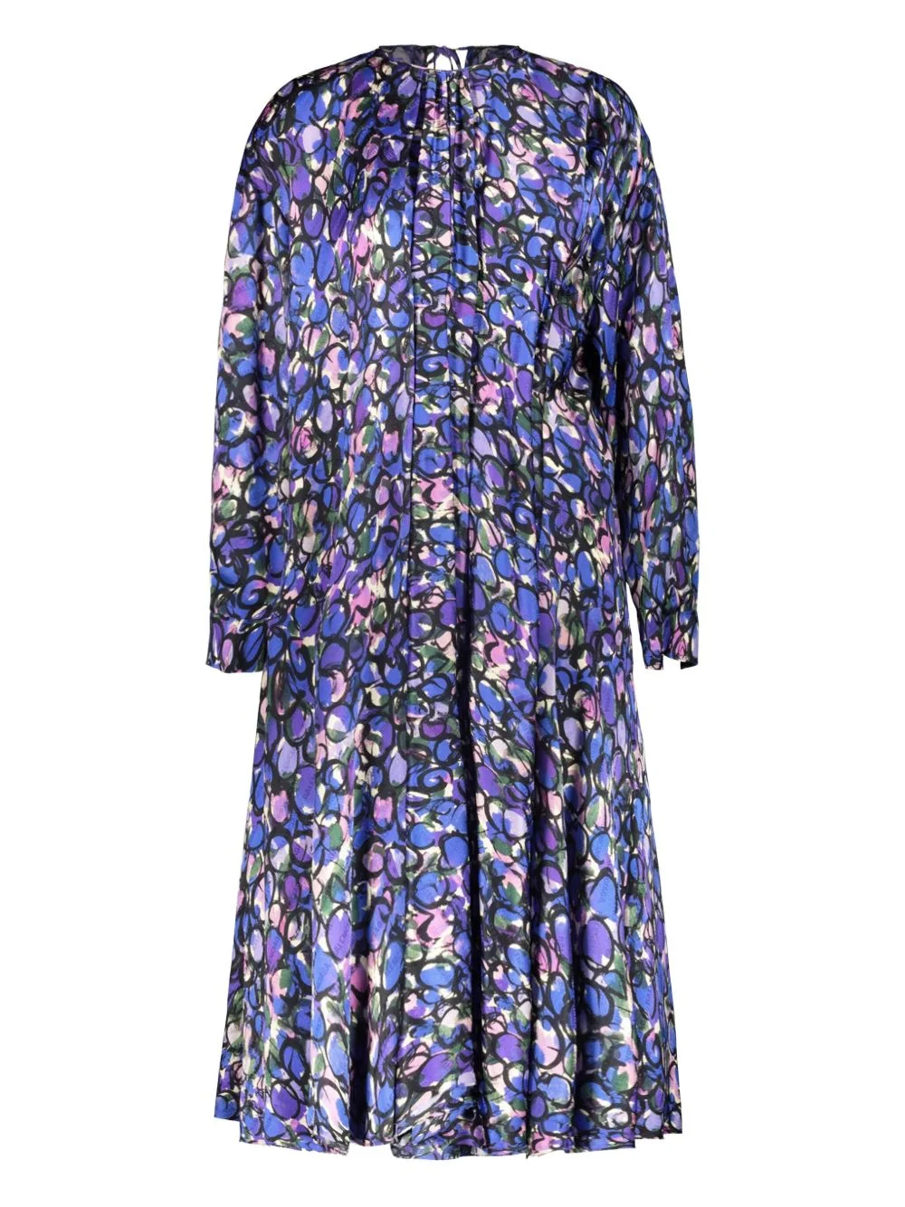 jacquard floral-print dress - 1