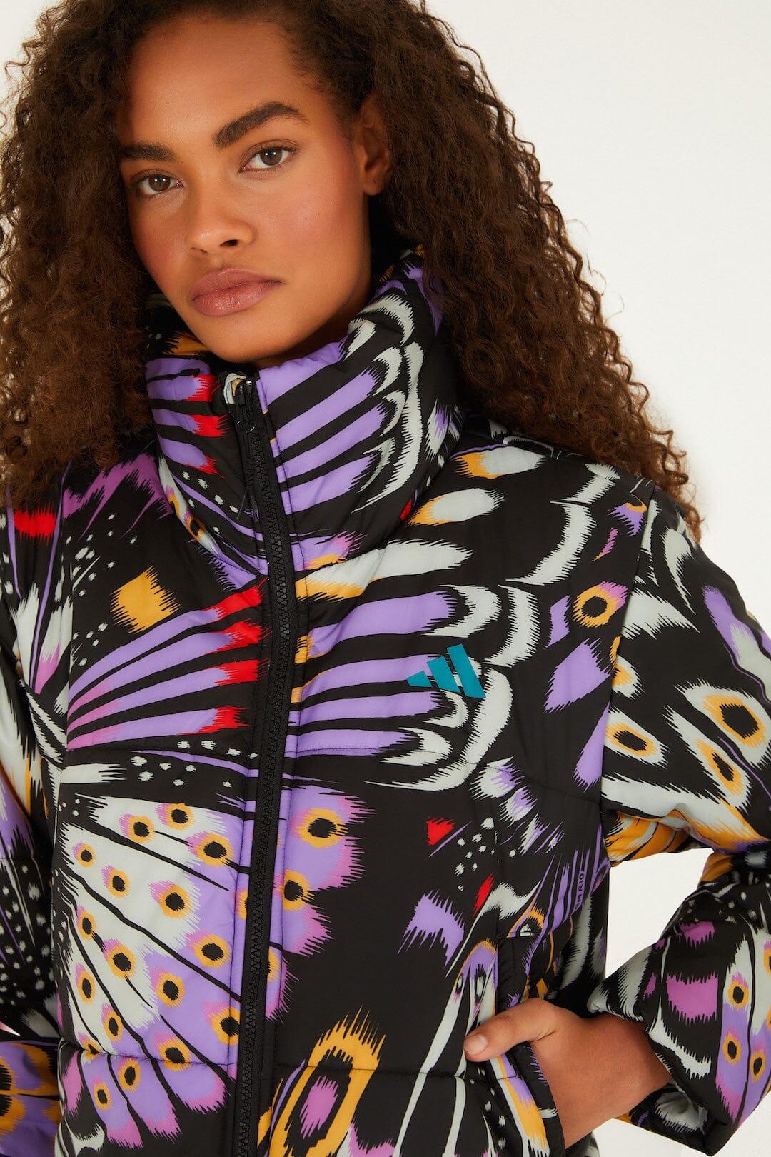Colorfly Lilac Adidas Puffer Jacket - 2