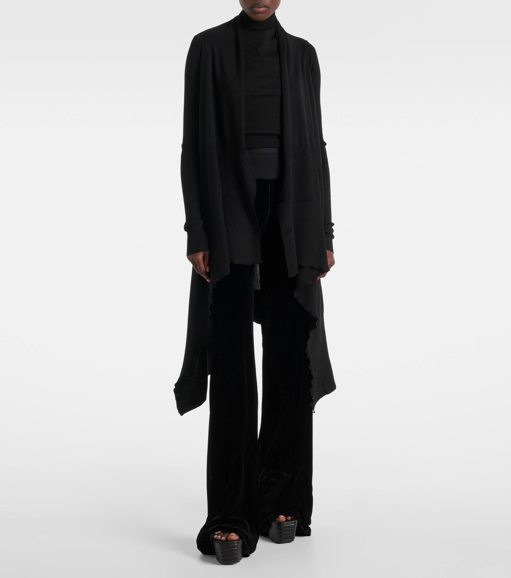 Bias cady crêpe wide-leg pants - 2