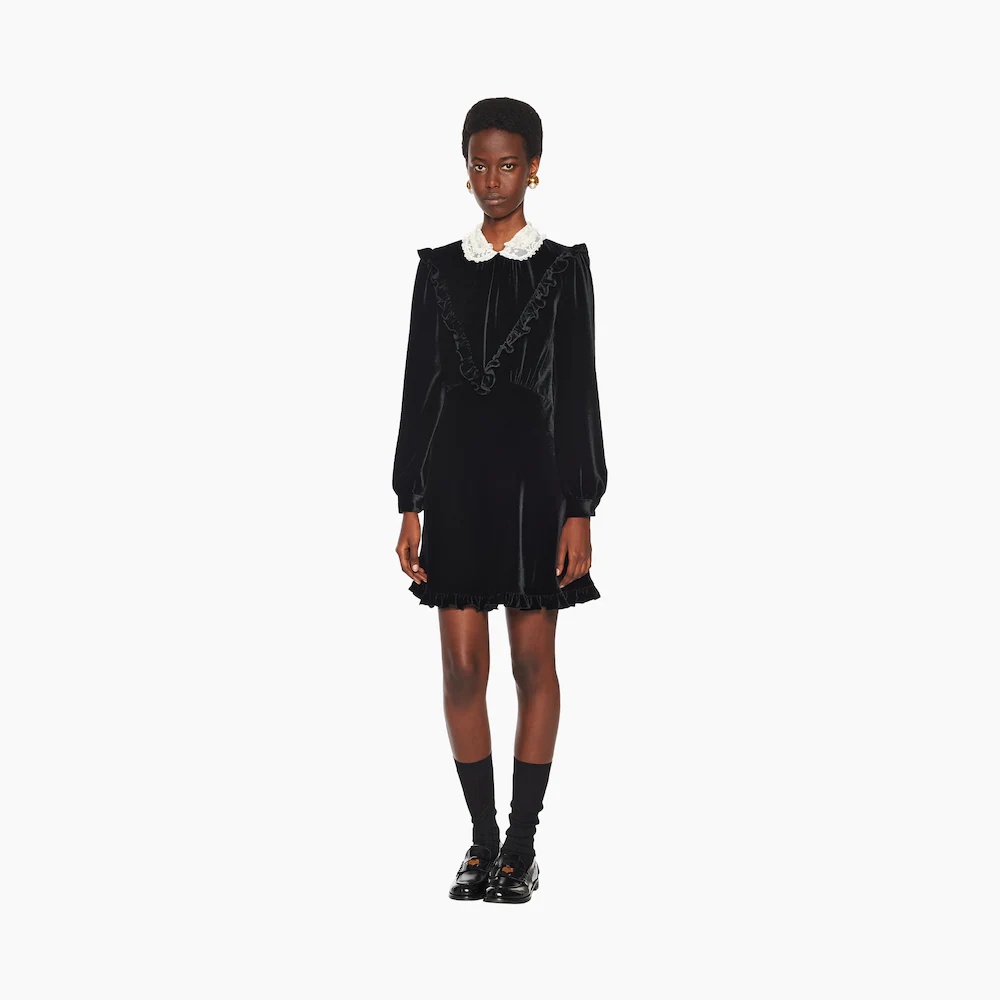 Velvet minidress - 4