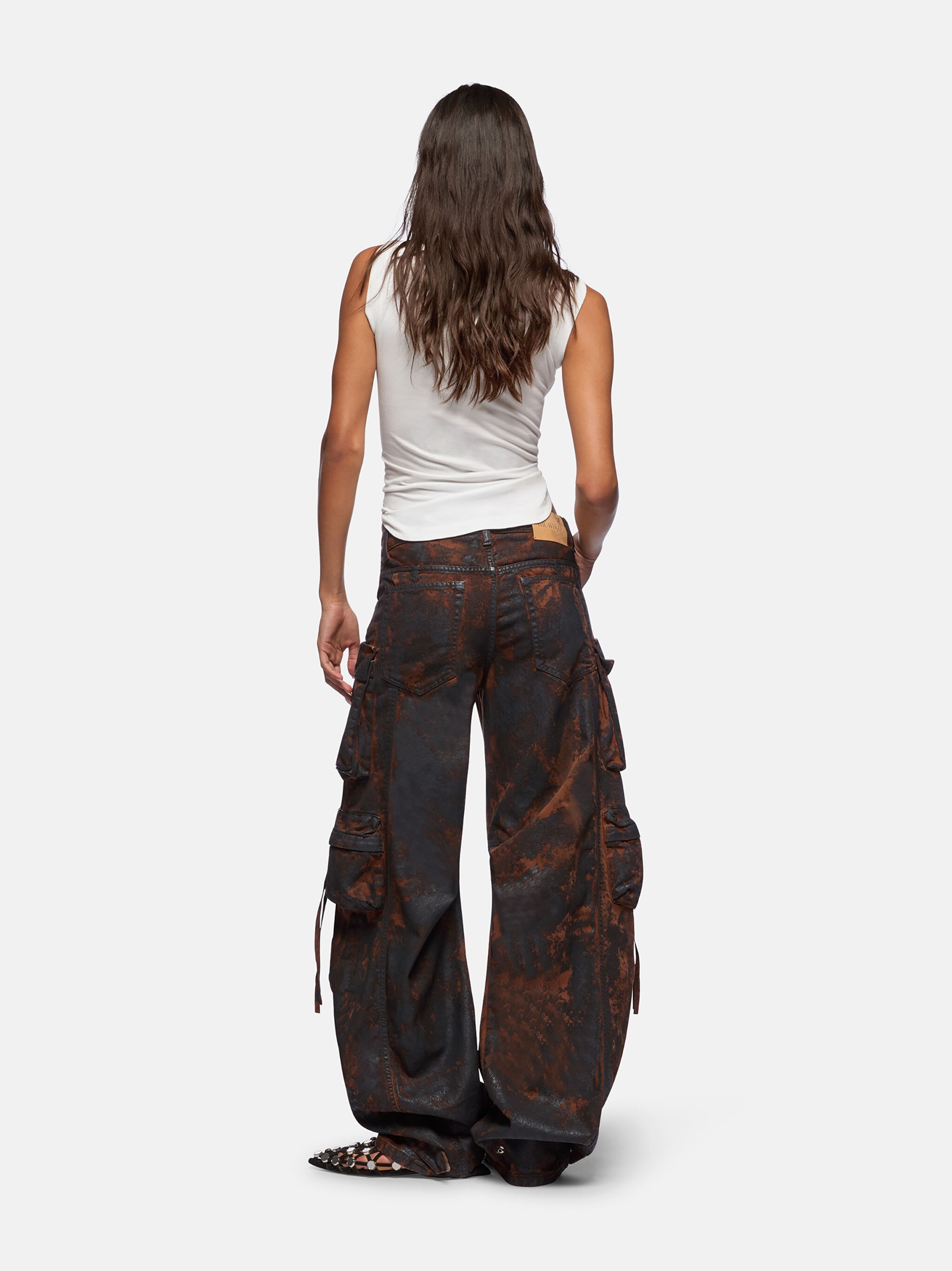 GREY AND RUST LONG PANT - 3