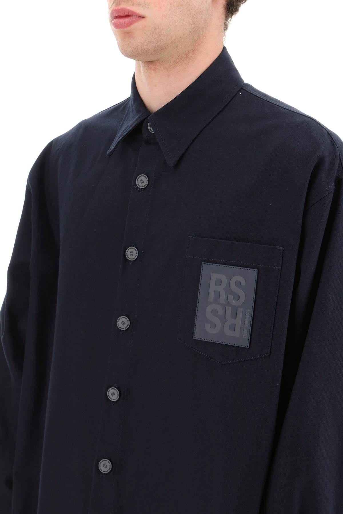 Logo patch oversized shirt Raf Simons - 5