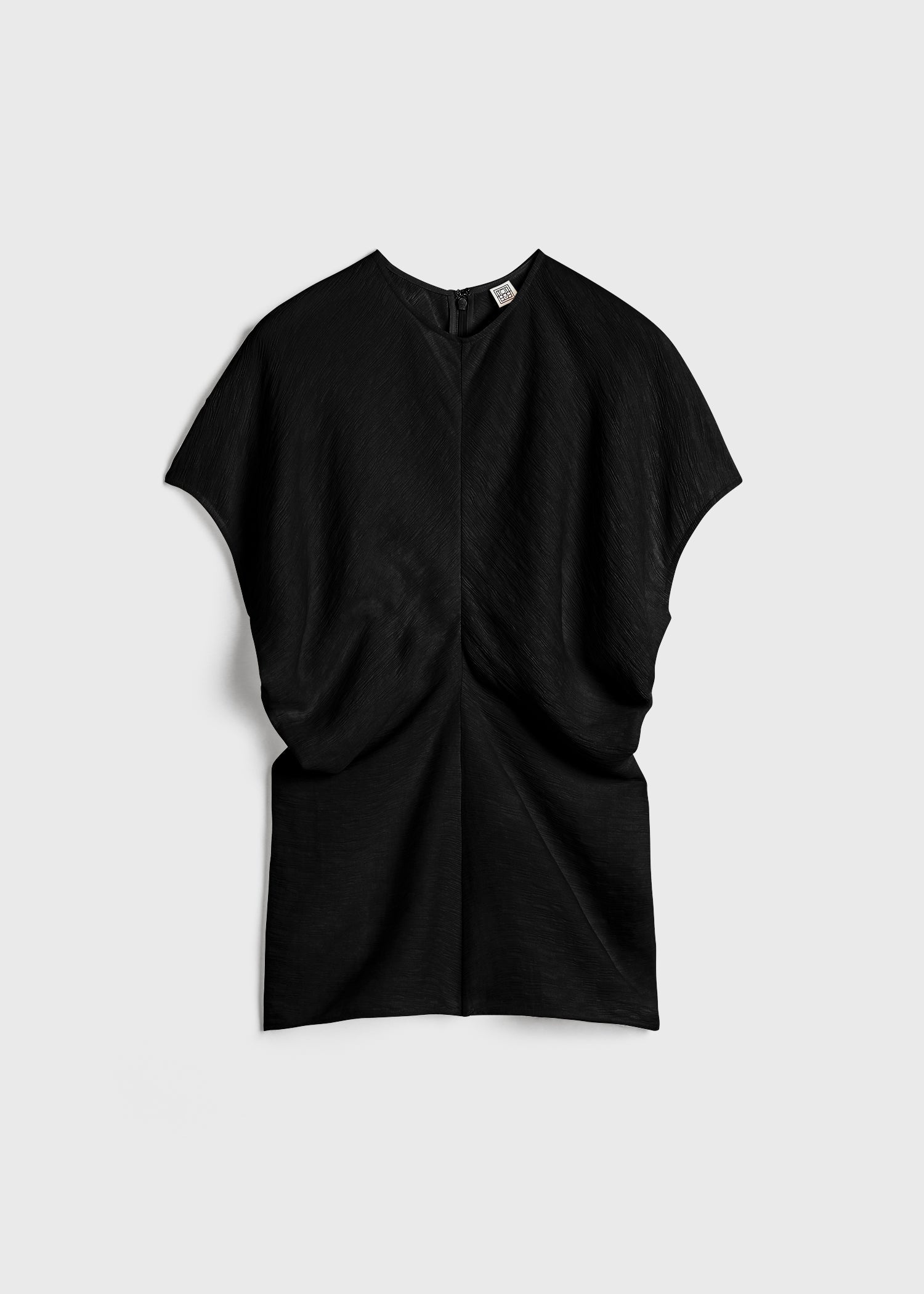 Slouch waist basketweave top black - 1