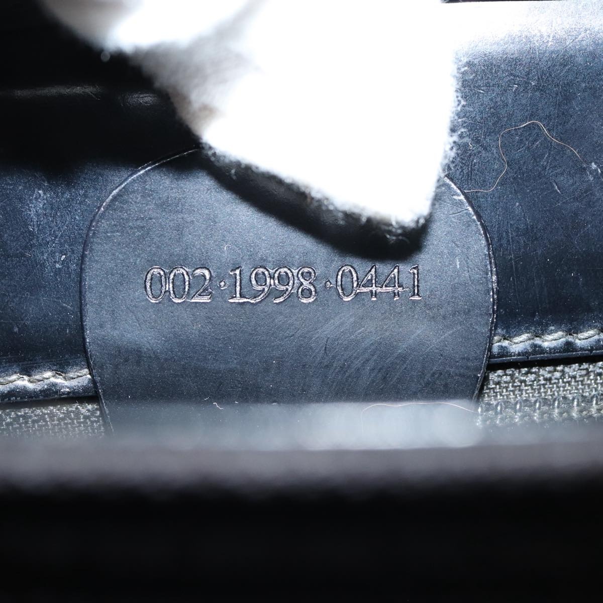 GUCCI Bamboo Hand Bag Nylon Black - 12