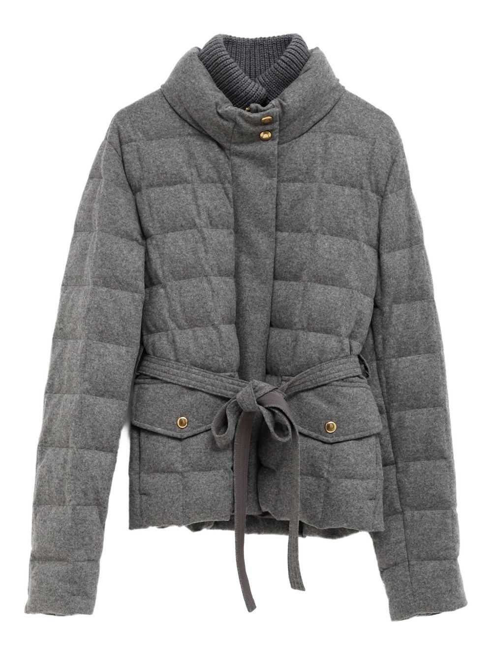 Bussettes quilted belted jacket - 1