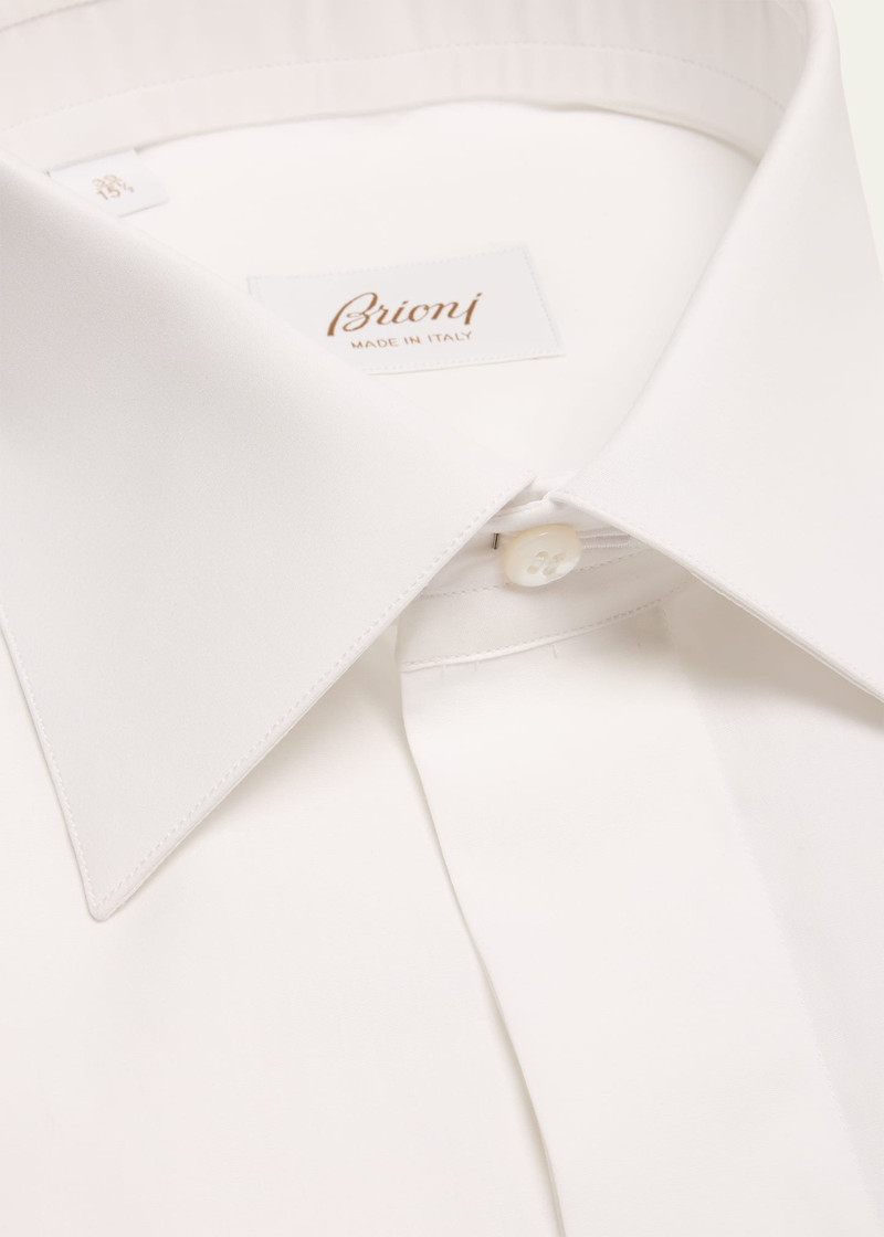 Brioni Men's Cotton Poplin French-Cuff Dress Shirt outlook