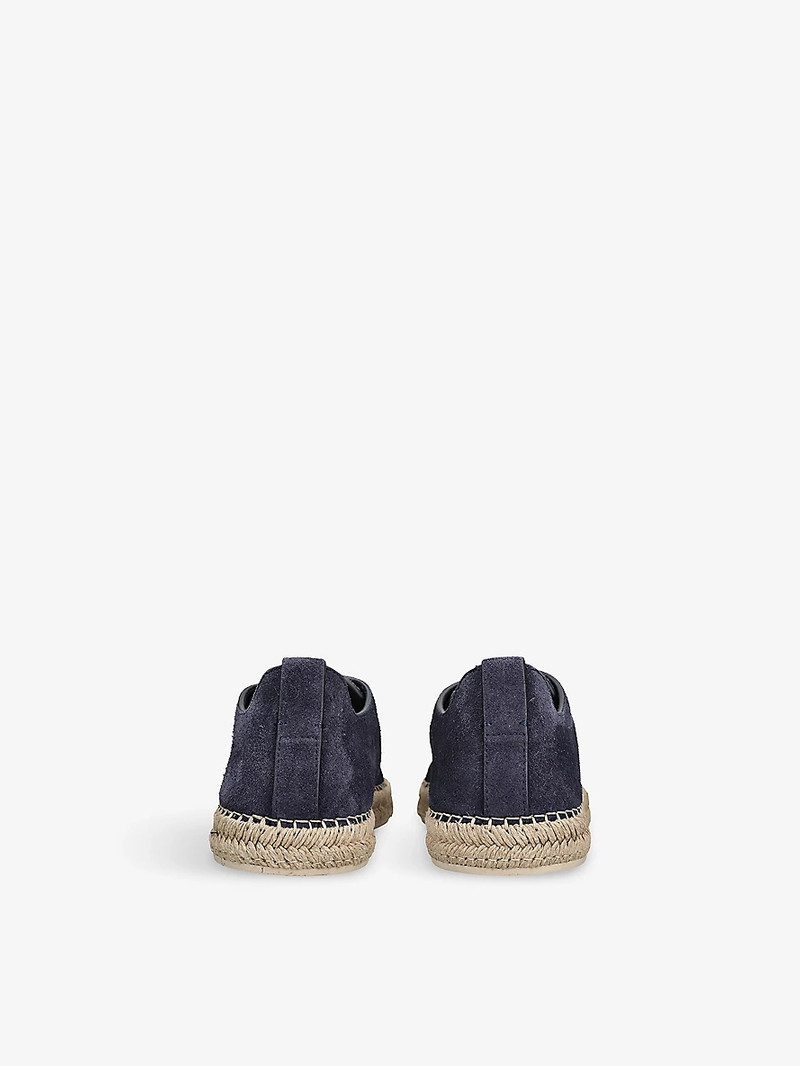 ZEGNA Triple Stitch Suede Espadrilles outlook