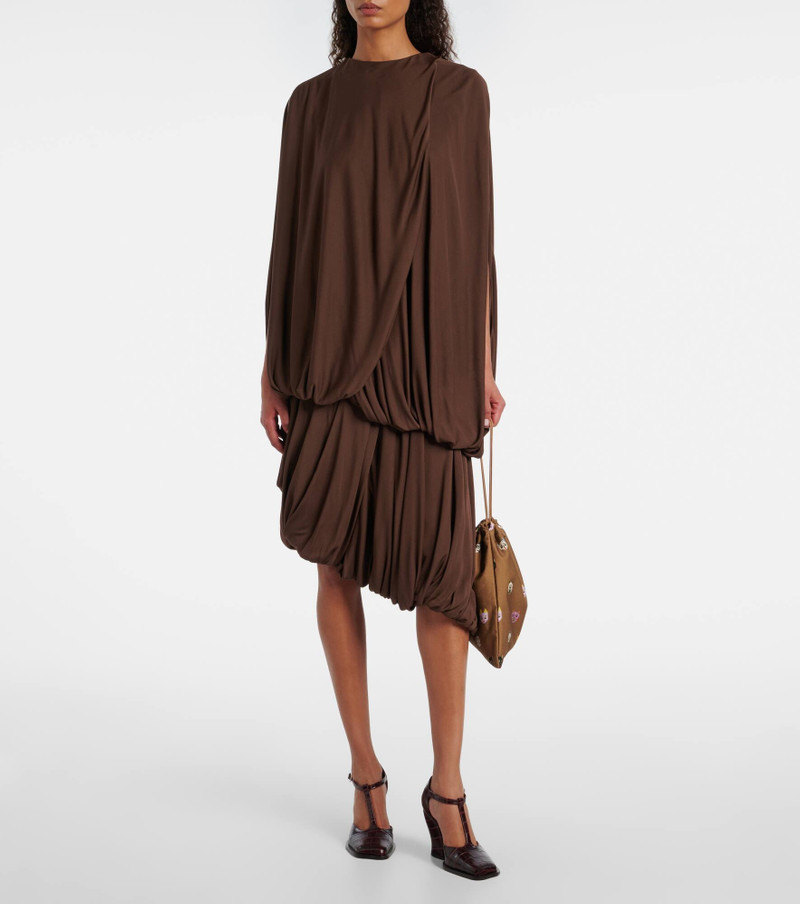 Loewe x Louis Wain leather-trimmed cotton pouch outlook