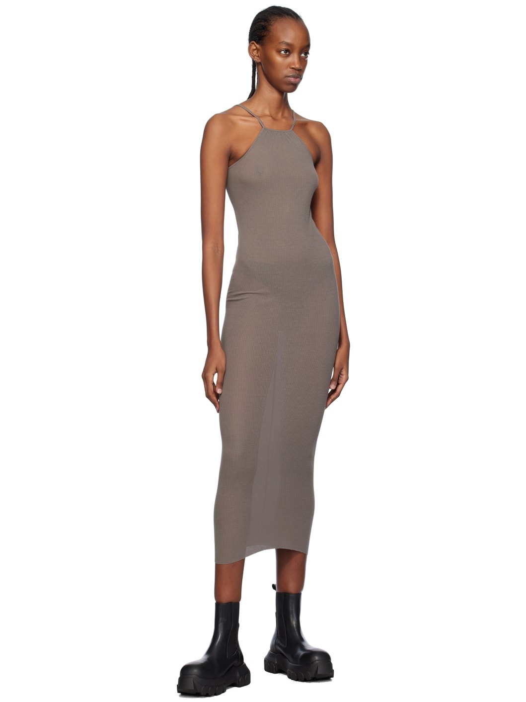 Gray Skorpio Midi Dress - 4