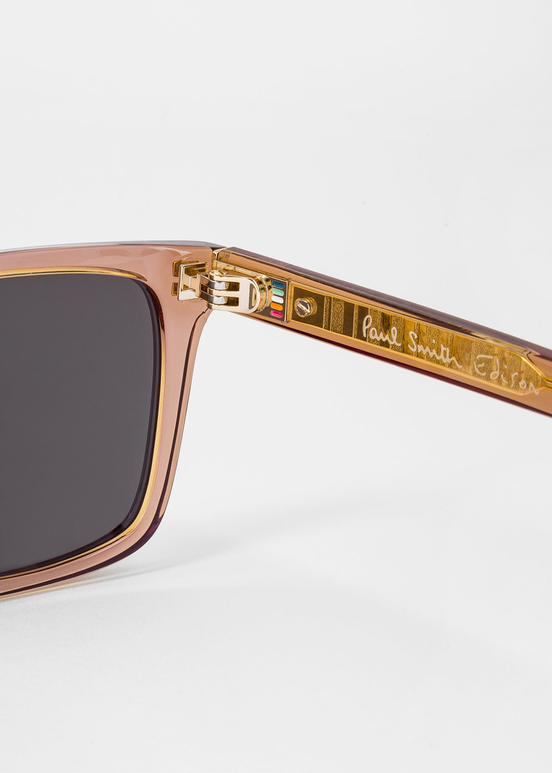 Paul Smith Brown 'Edison' Sunglasses outlook