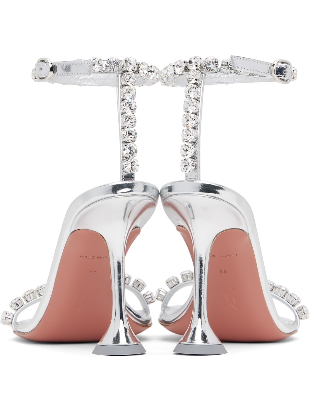 Silver Gigi 95 Heeled Sandals - 2