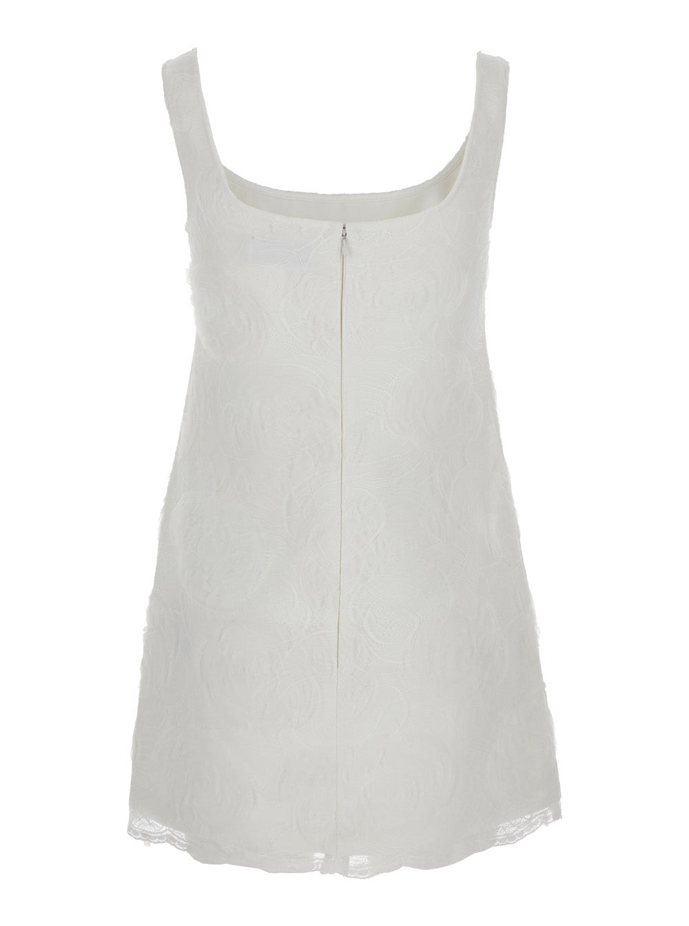 Self-Portrait Women White Tulle Lace Mini Dress - 2