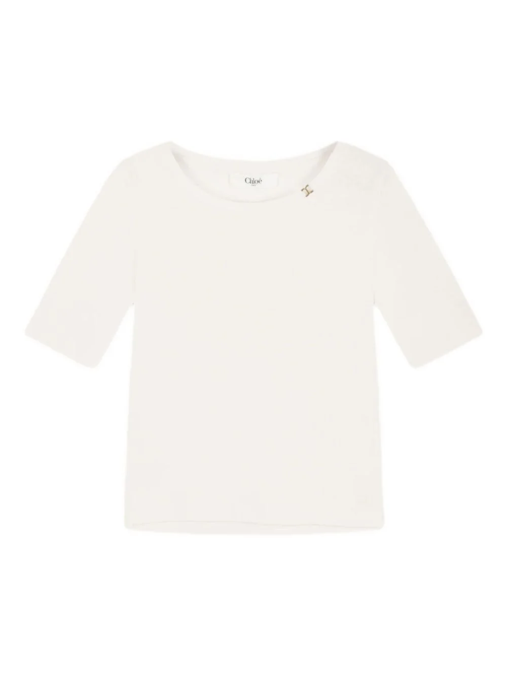 boat-neck T-shirt - 1