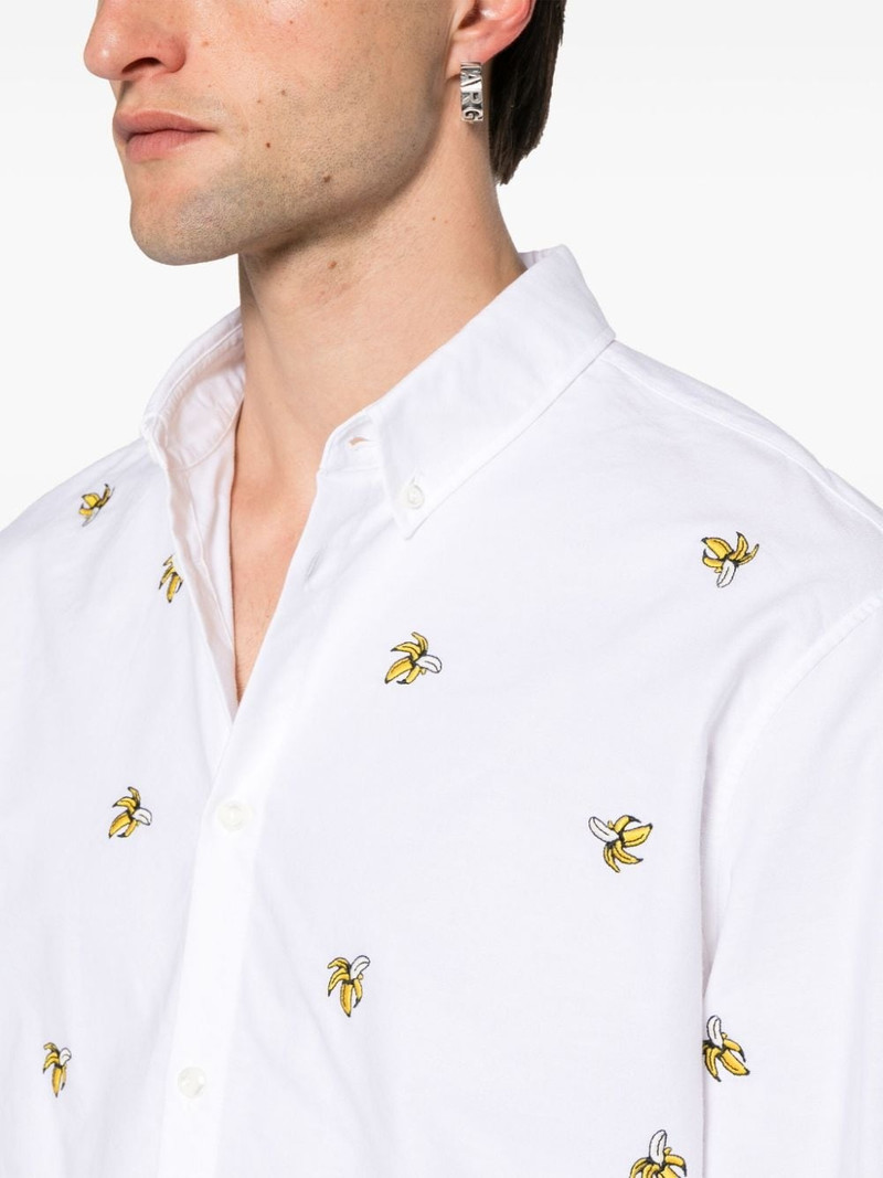 fruit-embroidered cotton shirt 5