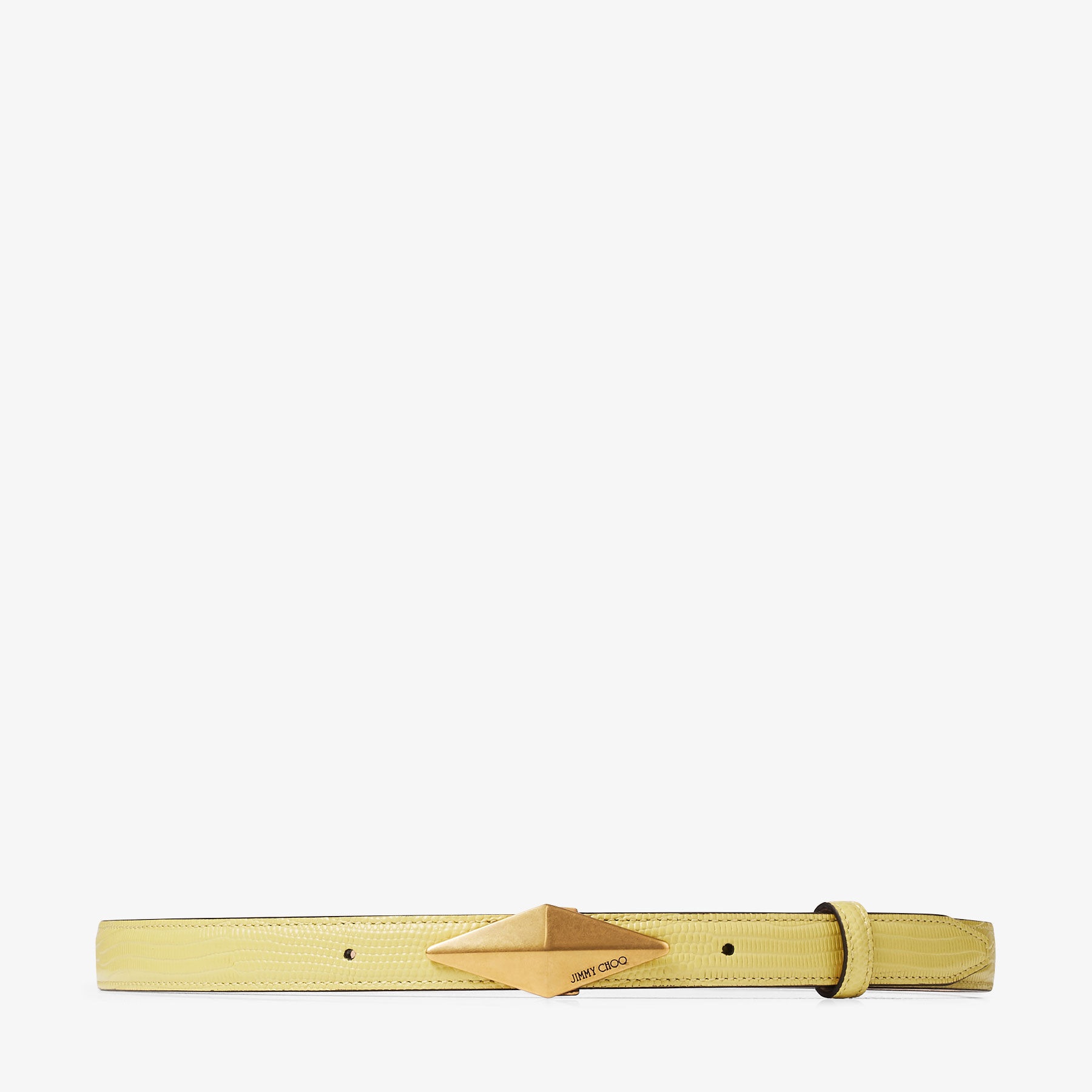 Diamond Clasp Belt
Yellow Lizard Print Belt - 1
