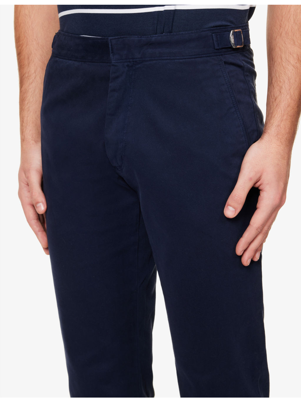 Fallon regular-fit straight-leg stretch-cotton trousers - 5