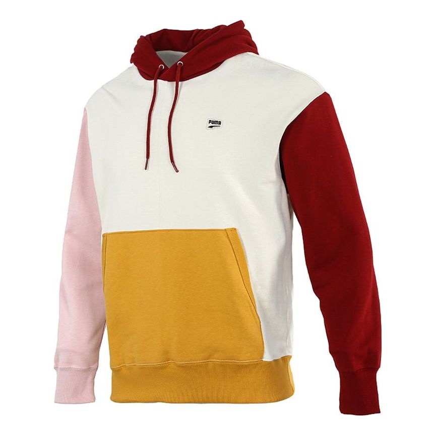 PUMA Sports Colorblock hooded Casual Pullover White 533040-88 - 1