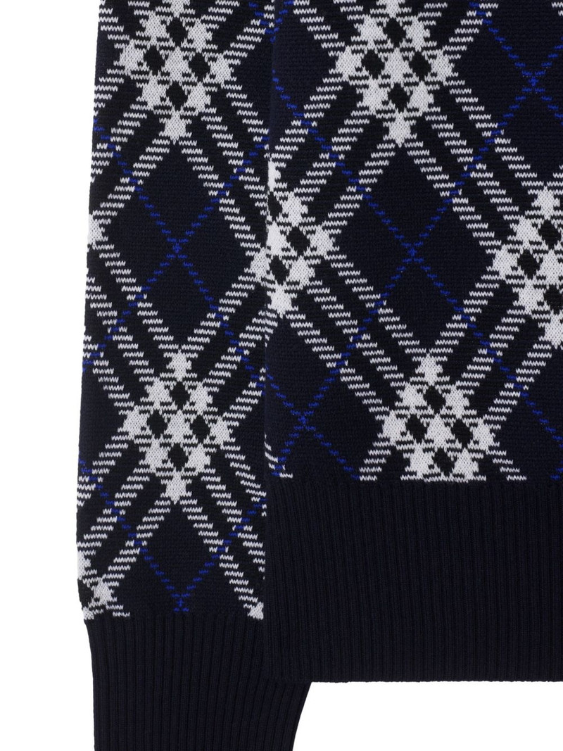 Burberry checked sweater outlook