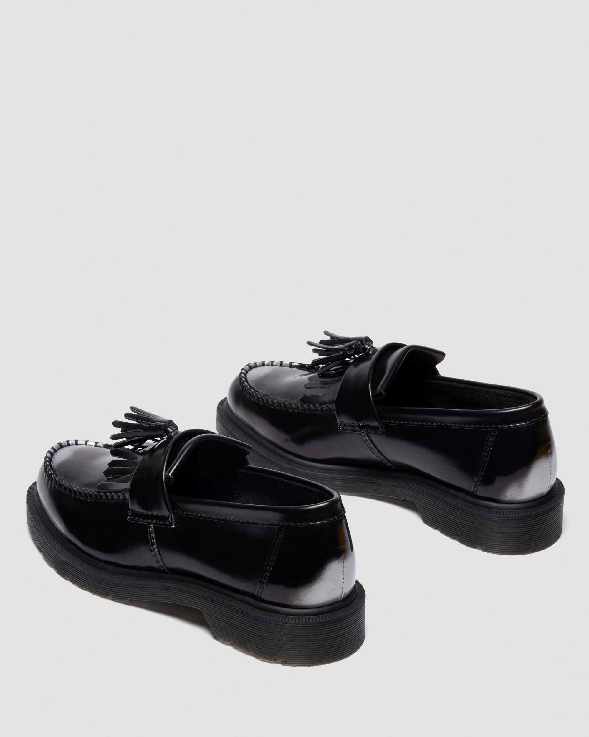 Adrian Arcadia Rub Off Leather Tassel Loafers - 9